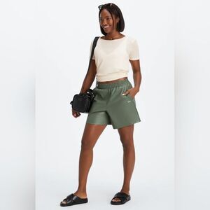 Fabletics Vegan High-Waisted Short Smoke Green
